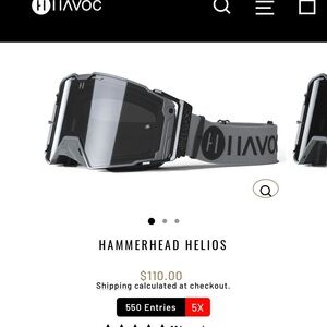 Hammerhead Helios Black Goggles